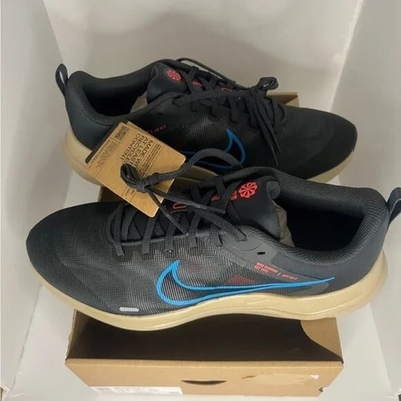 BRAND NEW Nike Downshifter 12 Men’s Dark Smoke Grey/Blue Sz 10.5 running shoes - Picture 2 of 8